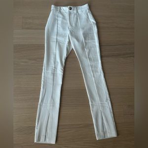 Danielle Bernstein White Split Pants